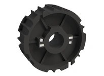 Rexnord 614-31-1 1" Round Shaft-ready Bore, 6.031" Pitch Diameter, 25 Teeth, 1 Keyway, 1 Set Screw, PA, NS815 Molded Split Sproc