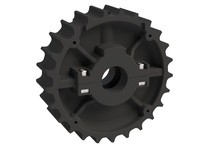 Rexnord 614-31-12 1 1/4" Round Idler Bore, 6.031" Pitch Diameter, 25 Teeth, PA, NS815 Molded Split Sprocket1 1/4" Round Idler Bo