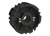 Rexnord 614-31-2 1 3/16" Round Shaft-ready Bore, 6.031" Pitch Diameter, 25 Teeth, 1 Keyway, 1 Set Screw, PA, NS815 Molded Split 