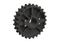 Rexnord 614-40-14 820 Series Molded Split Sprocket with 25 Teeth and a 1-3/8" Round Shaft-ready Bore with 1 Keyway and 1 Setscre