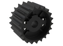 Rexnord 614-37-12 821 Series Molded Split Sprocket with 21 Teeth and a 1-1/4" Round Idler Bore in PA material821 Series Molded S
