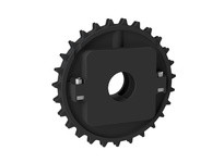 Rexnord 614-196-19 1 1/2" Round Idler Bore, 6.520" Pitch Diameter, 27 Teeth, PA, NS8500 Molded Split Sprocket1 1/2" Round Idler 
