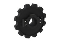 Rexnord 614-34-4 880 Series Molded Split Sprocket with 12 Teeth and a 1-7/16" Round Shaft-ready Bore with 1 Keyway and 1 Setscre