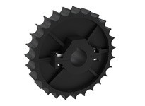 Rexnord 614-45-2 881 Series Molded Split Sprocket with 27 Teeth and a 1-3/16" Round Shaft-ready Bore with 1 Keyway and 1 Setscre
