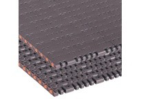 Rexnord HP7705-425 16.73" Width, 1" Pitch, Solid Top, Brown High Performance, Straight Running, 7705M MTW MatTop Chain with Poly