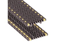 Rexnord 81418171 4.5" Width, 0.75" Pitch, Flush Grid, Brown High Performance, Straight Running, 2 Positrack, 8506 MTW MatTop Cha