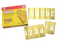 Hanson 10071 2'' Brass Letters and Number Set 45 Pc | Durable & Reliable