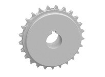 Rexnord 114-2844-19 1 7/16" Round Shaft-ready Bore, 6.039" Pitch Diameter, 25 Teeth, 1 Keyway, 1 Set Screw, PA, KU8500 Machined 