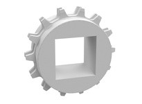 Rexnord 114-3593-1 1" Square Shaft-ready Bore, 3.401" Pitch Diameter, 14 Teeth, UHMWPE, KU8500 Machined Non-Split Sprocket1" Squ