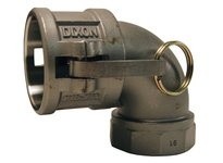 Dixon 100D-90SS Cam & Groove 90° Type D Coupler x Female NPT Elbow