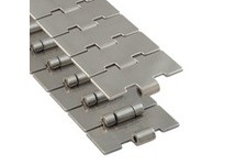 Rexnord 762.09.31 3.25" Width, 1.5" Pitch, Solid Top, High Speed Stainless Steel, Straight Running, 66S TableTop Chain with Extr