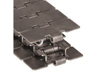 Rexnord 763.93.31 3.25" Width, 1.5" Pitch, Solid Top, Carbon Steel, Straight Running, 815TAB TableTop Chain with Stainless Steel