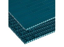 Rexnord 873.27.13 13.39" Width, 1" Pitch, Solid Top, Green Low Friction Acetal, Straight Running, 2 Positrack, 1000FT MatTop Cha