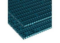 Rexnord 874.43.11 6.69" Width, 1" Pitch, Flush Grid, Green Low Friction Acetal, Straight Running, 2 Positrack, 1000FG MatTop Cha