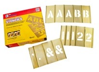 Hanson 10153 3''BRASS LETTERS AND NUMBER SET 92 PC