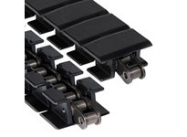 Rexnord AS1863TK2.25 2.25" Width, 1.5" Pitch, Solid Top, Black Anti-Static, Side-flexing, 1863TAB TableTop Chain2.25" Width, 1.5