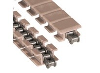 Rexnord LF1843SST1.2 1.25" Width, 1" Pitch, Solid-Top, Tan Low Friction, Side-flexing, 1843TAB TableTop Chain1.25" Width, 1" Pit