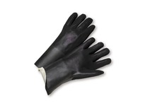 West Chester Black 10 Supported Chemical-Resistant Gloves - 10 in Length - Rough Finish - J1017RF