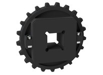 Rexnord 614-126-1 1 1/2" Square Shaft-ready Bore, 6.709" Pitch Diameter, 21 Teeth, PA, NS7700 Molded Split Sprocket1 1/2" Square