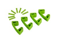 Vikan 101977 Wall Bracket Clips 4 Clips/8 Pins RB Lime | YarinInd