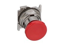 Cutler Hammer 10250T122 Heavy-Duty Pushbutton 30.5 mm 1NO Momentary Mushroom Red 10250T Series