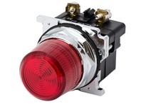 Cutler Hammer 10250T34R Indicator Transformer Incandescent Flush Mount 22mm 120VAC Red 1025T Series