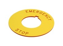Cutler Hammer 10250TRP79 Visual Aid Plate - Emerg-Stop | Industrial Supplies