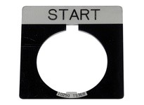 Cutler Hammer 10250TS33 Pushbutton Legend Plate Sq Start 10250T Series