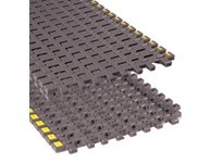 Rexnord 10324709 18" Width, 1.25" Pitch, Flush Grid, Brown High Performance, Side-flexing, 7956 MatTop Chain with Polyester Pins