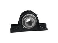 Rexnord ZP5307F57 3 7/16" Mounted Spherical Roller Bearing, Cast Iron Fixed 4-Bolt Pillow Block, Double Setscrew Locking Collar,