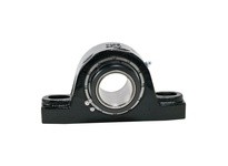Rexnord KEP2115 1 15/16" Mounted Spherical Roller Bearing, Fixed Cast Iron 2-Bolt Pillow Block, Single Setscrew Locking Collar, 