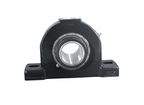 Rexnord ZAF5600F 6" Mounted Spherical Roller Bearing, Fixed Cast Iron 4-Bolt Pillow Block, Double Setscrew Locking Collar, Clear