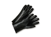 West Chester J1047RF Black Jersey Work Gloves - PVC Full Coverage Coating | Durable Protection