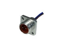 Remke 104PF0010MHT Mini-Link Receptacle Hi-Temp Silicone Male Flange Mount | Industrial Supplies