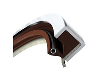 SKFSEAL 1050966 FKM single lip PTFE excluder on back of seal Flex design S.S. spring oil seal