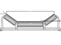 Rexnord 30-GC5301-01 5.0" Roll Diameter, Steel, Classic C Trough Steel Roll5.0" Roll Diameter, Steel, Classic C Trough Steel Rol