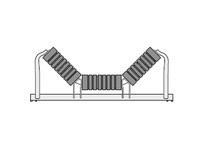 Rexnord 42-GC5402-02 5.0" Roll Diameter, Rubber Impact, Classic C Trough Impact5.0" Roll Diameter, Rubber Impact, Classic C Trou