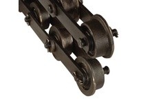 Rexnord FR1244*300 12" Chain Pitch, 5.53" Overall Width, 1." Pin Diameter, Carbon Steel, Hi Load Elevator With Rollers Engineere