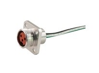 Remke 105QF0010MHT Mini-Link Receptacle Hi-Temp Silicone Female Flange Mount | Industrial Supplies