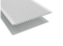 Rexnord 10673269 0.5" Pitch, Flush Grid, White High Temperature, Straight Running, 596FG KleanTop Conveyor Belt with Polyester P