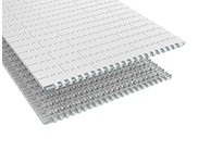 Rexnord 10675710 1" Pitch, Flat Top, White High Temperature, Straight Running, 1095FT KleanTop Conveyor Belt with Polyester Pins