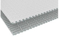 Rexnord 10683382 1" Pitch, Nub Top, White High Temperature, Straight Running, 1011NT KleanTop Conveyor Belt with Polyester Pins1