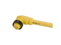 Remke 106BC0120AP Mini-Link Plug Assembly PVC Female 90 deg 6B Pole 12ft 16 AWG