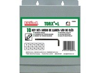 10890 T8-T50 Torx L-Key Set Short Series