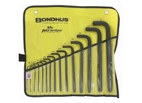 Bondhus 10935 Set 15 Ball End L-Wrenches .050-1/2" in Pouch