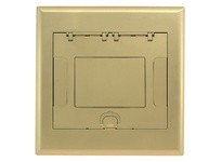 Hubbell Wiring 10GAFBCVRBRSC 6/10G AFB CVR INSERT BRASS POWDER