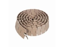 System Plast LF880TAB-K330 880 Series Side-Flexing Chain, 3.3" Width, 1.5" Pitch, 0.16" Flight Thickness, LF Brown, Flat Top Sur