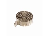 System Plast LF880TAB-K325 880 Series Side-Flexing Chain, 3.25" Width, 1.5" Pitch, 0.16" Flight Thickness, LF Brown, Flat Top Su