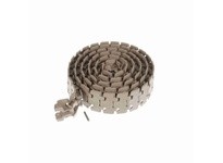 System Plast LF878TAB-K325 878 Series Side-Flexing Chain, 3.25" Width, 1.5" Pitch, 0.19" Flight Thickness, LF Brown, Flat Top Su