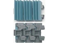 System Plast LFG878TAB-K325GS2 878 Series Side-Flexing Chain, 3.25" Width, 1.5" Pitch, 0.19" Flight Thickness, LFG, Gripper Surf